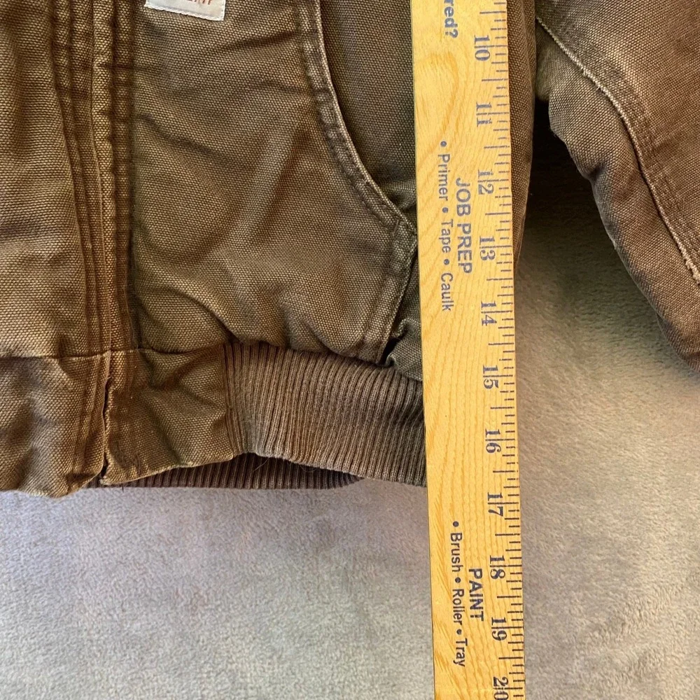 Carhartt Kids XXS 4-5 Brown Duck Canvas Insulated Hooded Active Jacket Coat